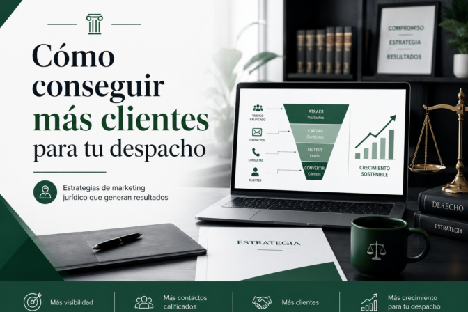 Cómo conseguir más clientes para un despacho de abogados sin depender solo del boca a boca