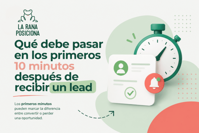 Qué debe pasar en los primeros 10 minutos después de recibir un lead