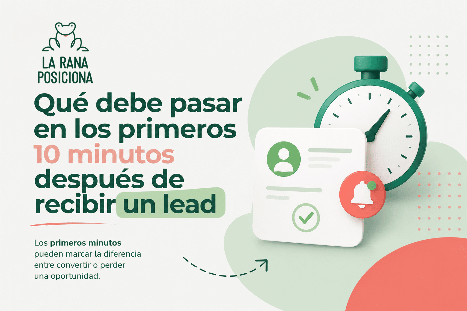 Qué debe pasar en los primeros 10 minutos después de recibir un lead